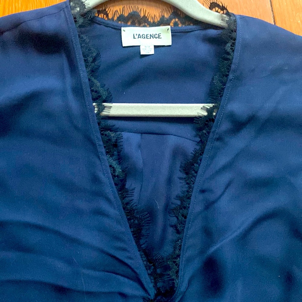 Lace trimmed blouse